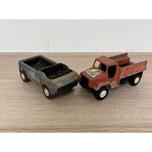 Vintage Tootsie Toy Truck Orange Die Cast Truck‎ Deuce & 1/2 Truck USA